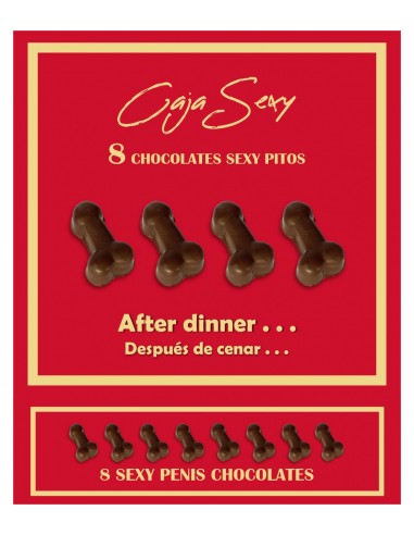 Sexy cioccolattini pene 8 pz fondente