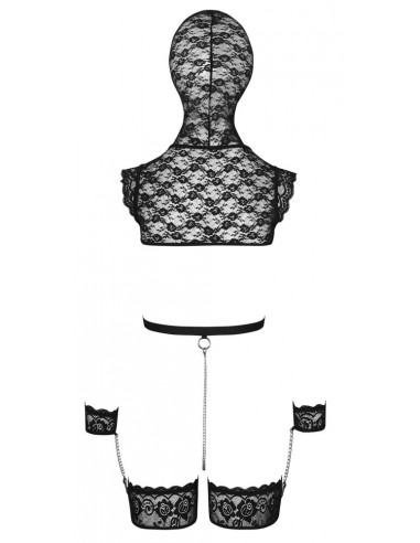 lingerie bondage con Top e maschera...