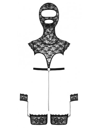 lingerie bondage con Top e maschera...