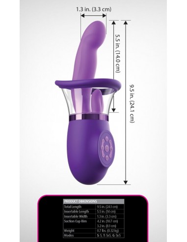 Vibratore per il punto G con ventosa...