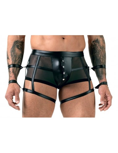 Pantaloni elastici neri Bondage in...