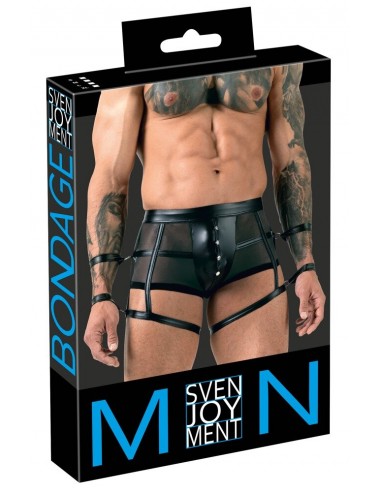 Pantaloni elastici neri Bondage in...