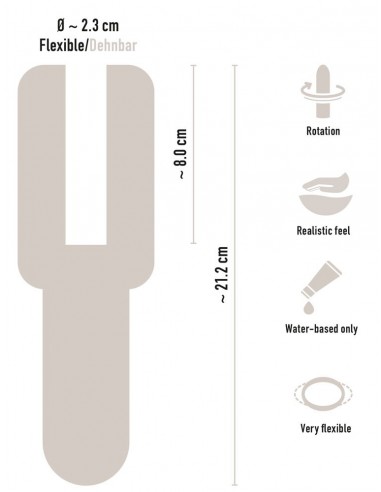 Masturbatore con coppa rotante a...