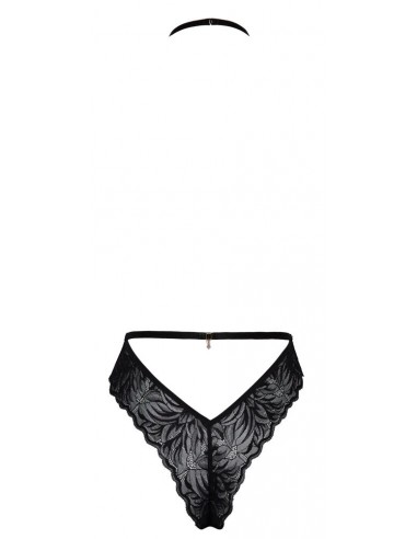 Body in pizzo decorato con pietre e...