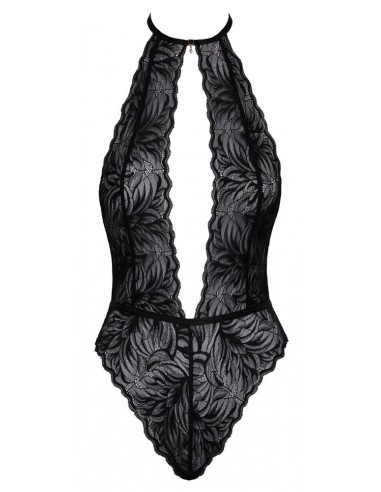 Body in pizzo decorato con pietre e...