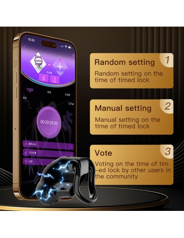 Cintura di castità con APP Electric...
