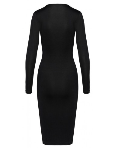 Abito a maniche lunghe aderente con...