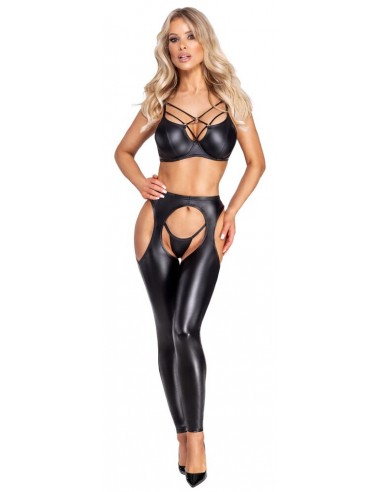 Chaps con cavallo aperto e perizoma...