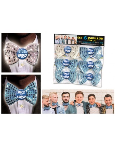 SET 6 PAPILLON CON LED CELIBATO