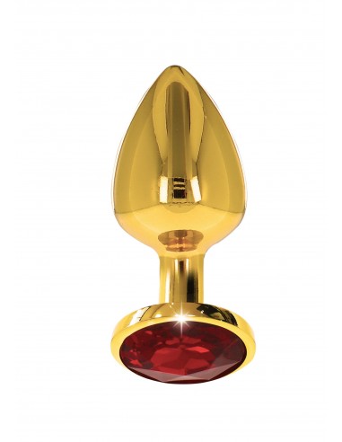 PLUG ANALE IN METALLO ORO CON VETRO...
