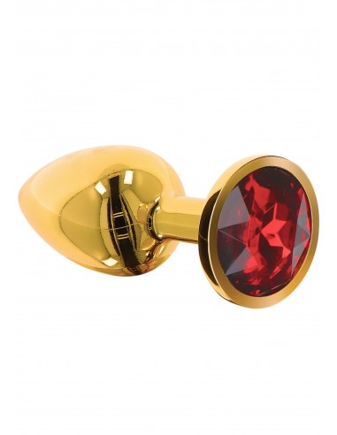 PLUG ANALE IN METALLO ORO CON VETRO...