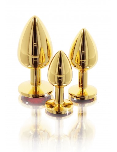 PLUG ANALE IN METALLO ORO CON VETRO...