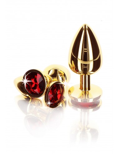 PLUG ANALE IN METALLO ORO CON VETRO...