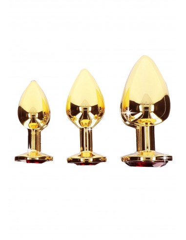 PLUG ANALE IN METALLO ORO CON VETRO...