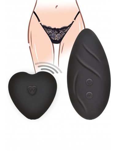slip di pizzo nero , uno stimolatore...