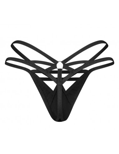 Perizoma in vinile nero lucido L/XL
