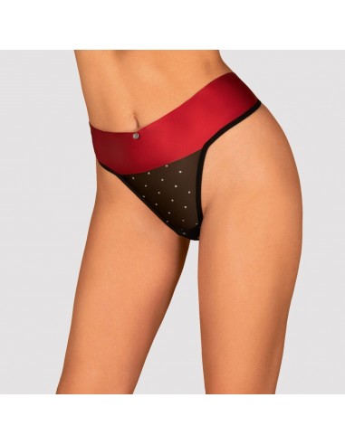 Perizoma a vita alta co tulle...