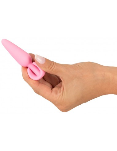 Mini butt plug morbido come la seta Rosa