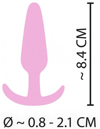 Mini butt plug morbido come la seta Rosa