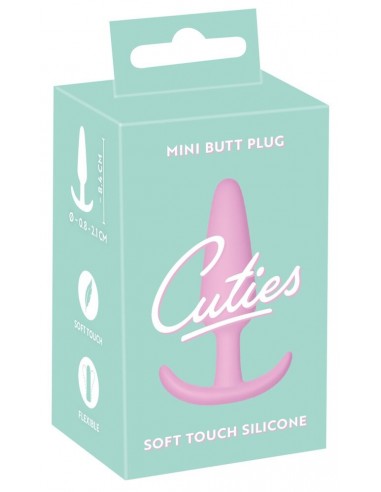 Mini butt plug morbido come la seta Rosa