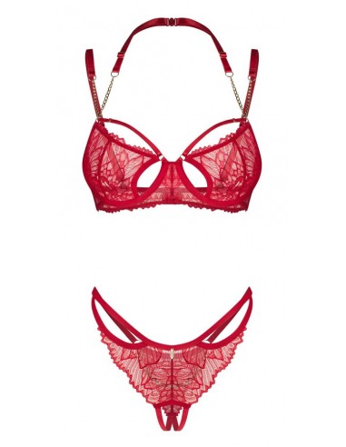 Set reggiseno e perizoma con ferretto...