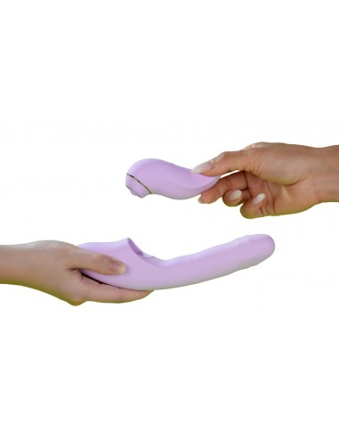 Vibratore rabbit a perle d'urto e...