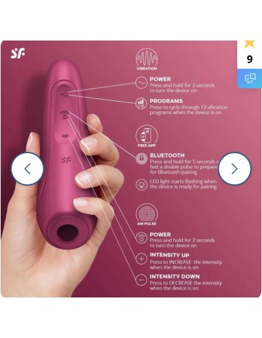 Succhia Clitoride Curvy 1 Plus