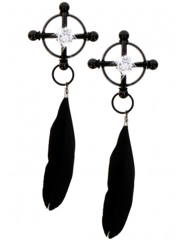 Morsetti per capezzoli con piuma in...