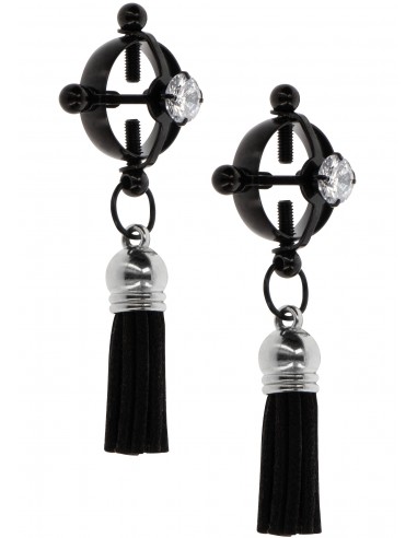 Morsetti per capezzoli neri con pendolo