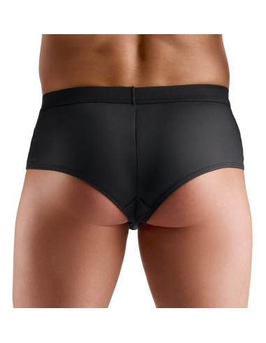 Pantaloncino con strass e inserti in...