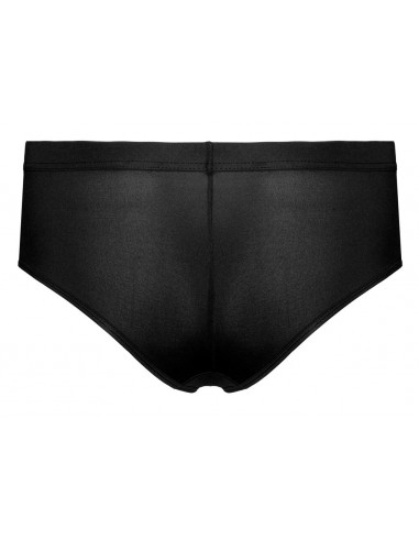 Pantaloncino con strass e inserti in...