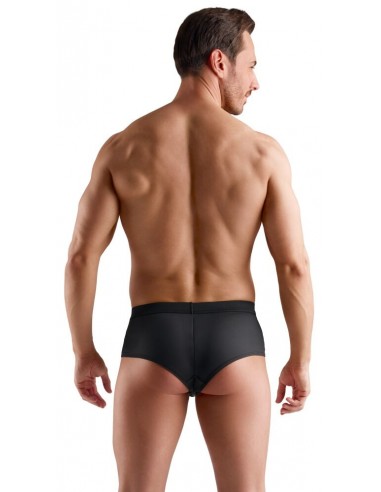 Pantaloncino con strass e inserti in...