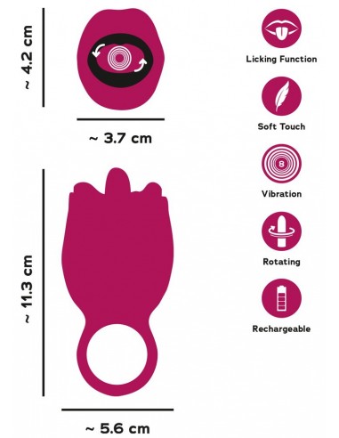 Vibratore da appoggiare Con lingua...