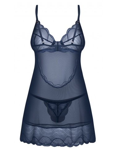 Negligé e perizoma trasparente in...