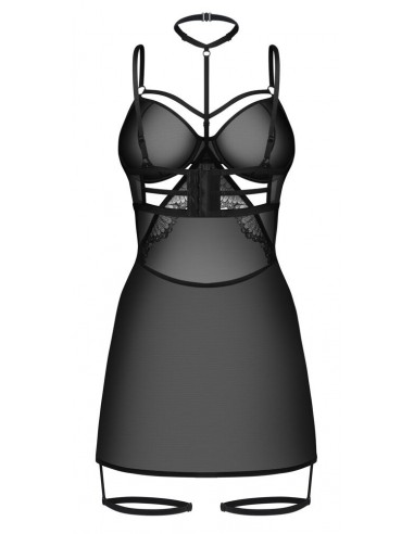 Negligé nero-trasparente In rete con...