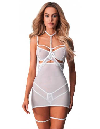 Negligé bianco-trasparente In rete...
