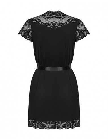 Kimono in raso a maniche corte Con...