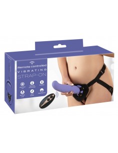 RC Vibrating Strap-On purple