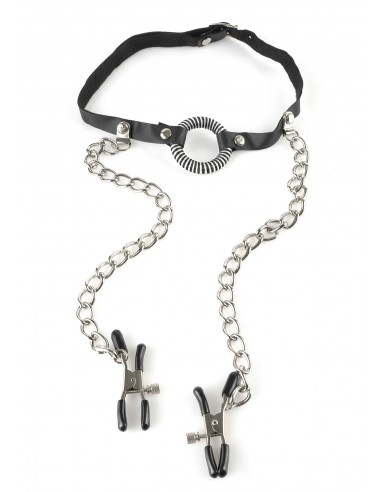Fetish Fantasy O-Ring Gag With Nipple...