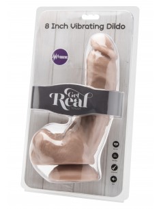 Dildo 8 Inch W. Balls Vibrator