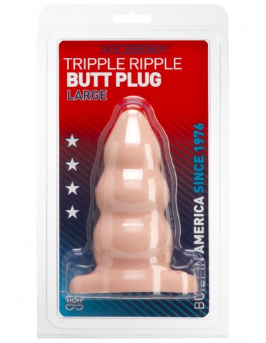 Tripple Ripple Butt Plug L