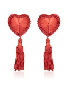 Heart Nipples Tassels Red