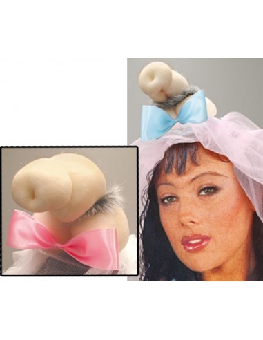 VELO LUNGO CON PISELLO GRANDE IN STOFFA