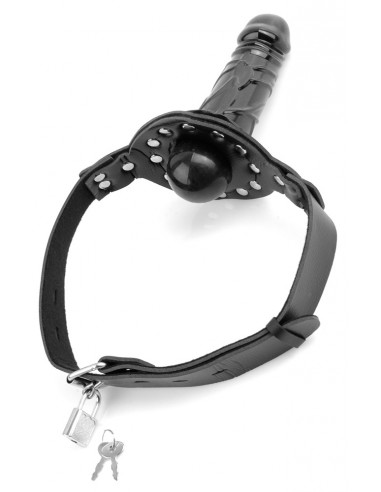 Deluxe Ball Gag with Dildo