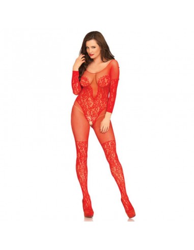 Tuta vine lace red