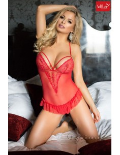 SL-1868 Body rosso in tulle... 2