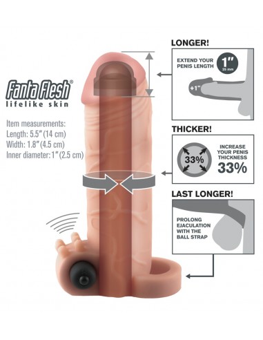 Vibrating Real Feel 1" Extension