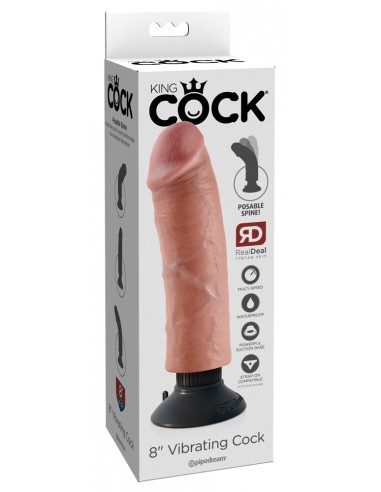 vibratore realistico 8" Vibrating Cock
