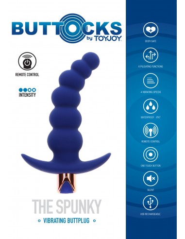 Plug anale vibrante Remoto The Spunky...