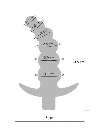 Plug anale vibrante Remoto The Spunky...